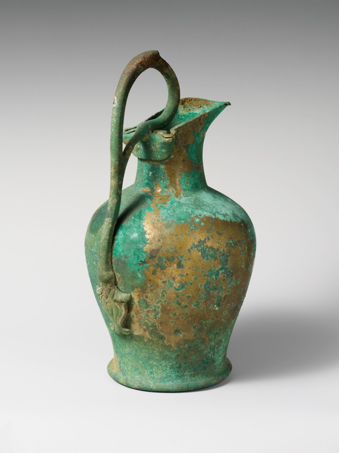 Bronze oinochoe (jug) — Etruscan early 3rd century BCE