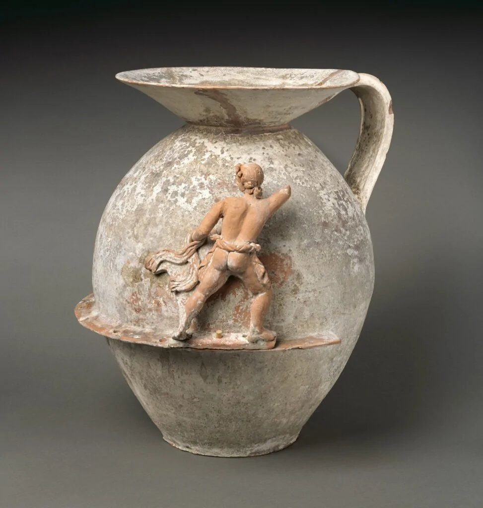 Terracotta funnel-jar — Greek, South Italian, Apulian, Canosan late 4th–early 3rd century BCE