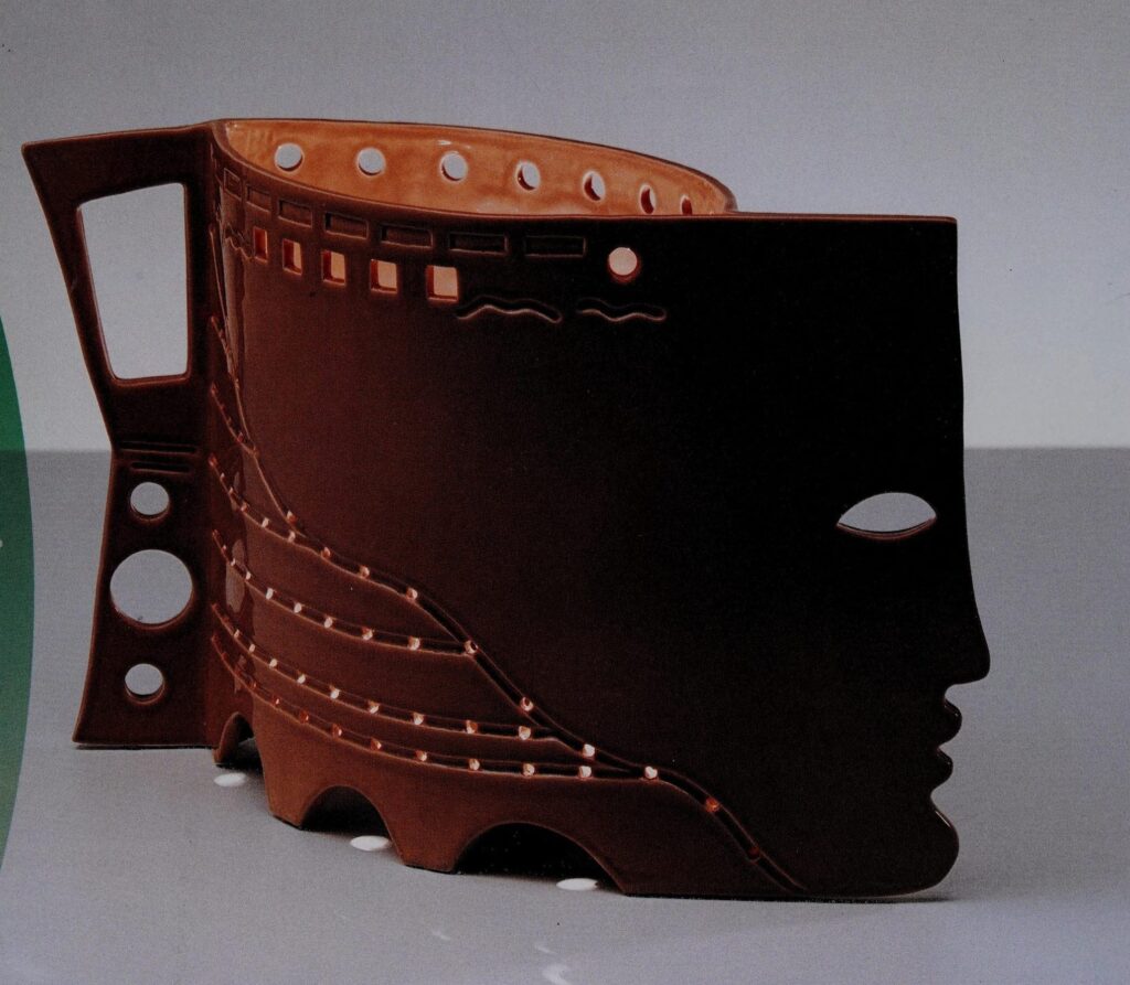 Sirena Partenope, vaso in ceramica, Viba 1989