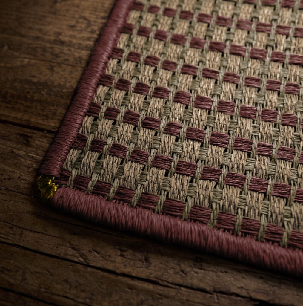 Staple Thin - Placemats Set of Two - Red Purple, Leaf Green